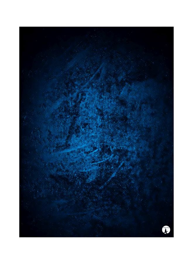 BP Decorative Metallic Plate Blue/Black 20x15cm 