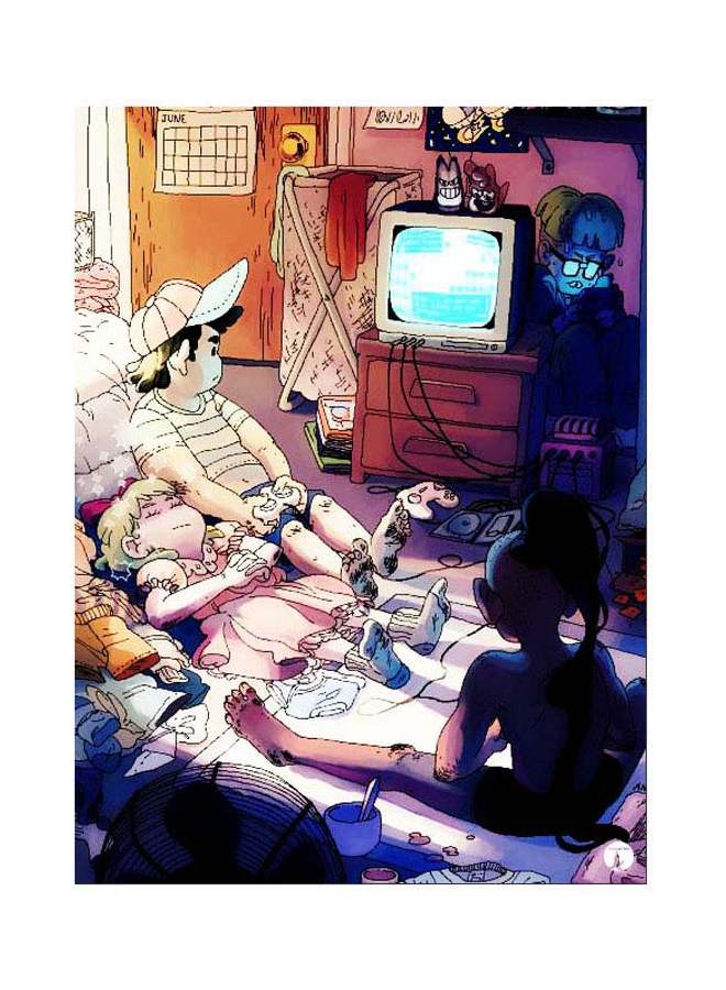 BP Cartoon Themed Metallic Plate Brown/Blue/White 20x15cm