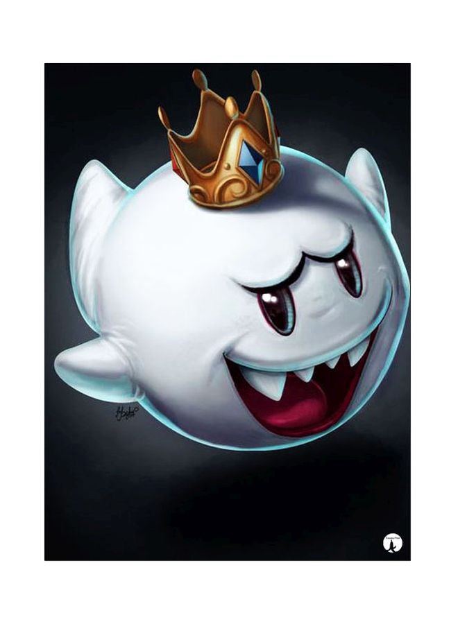 BP Cartoon Themed Metallic Plate Black/White/Brown 20x15cm