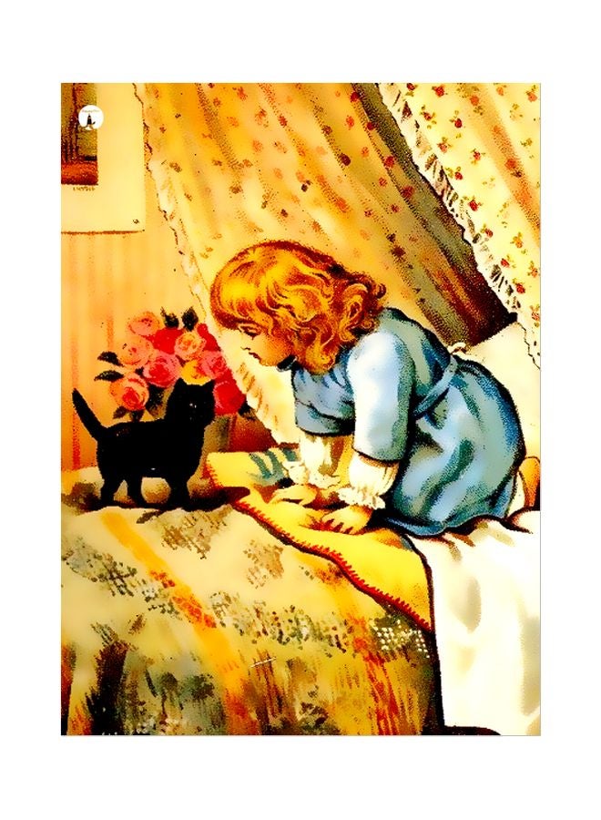 BP Themed Metallic Plate Yellow/Blue/Black 20x15cm