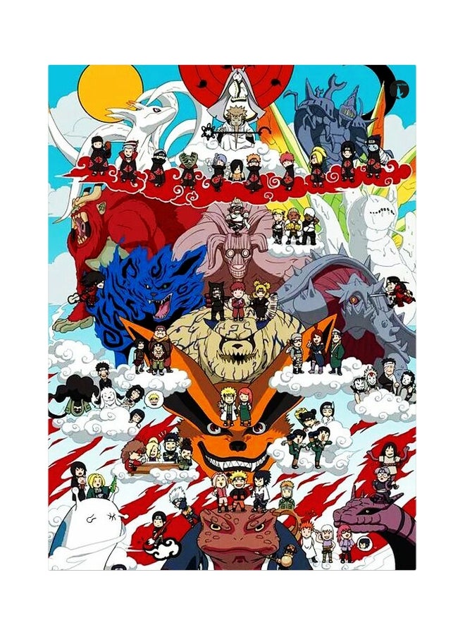 BP Cartoon Themed Metallic Plate Blue/Red/Grey 20x15cm