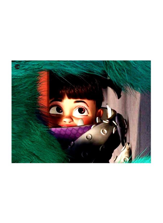 BP Girl Themed Metallic Plate Green/Grey/Purple 20x15cm