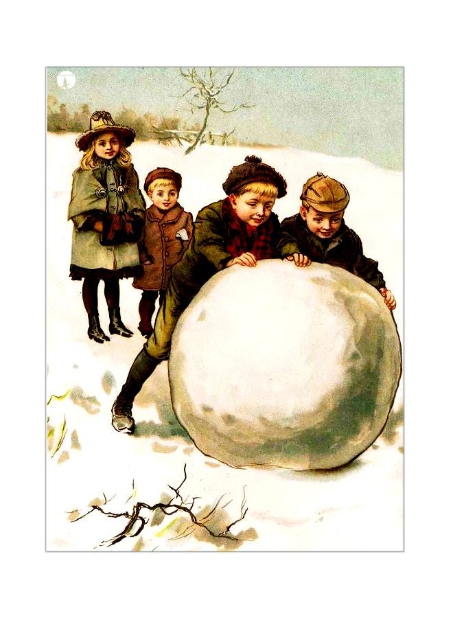 BP Cartoon Character Themed Metallic Plate White/Brown/Grey 20x15cm