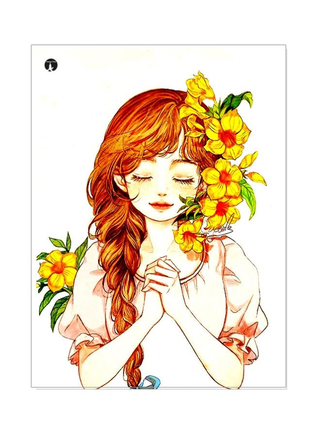 BP Cartoon Character Themed Metallic Plate White/Brown/Yellow 20x15cm