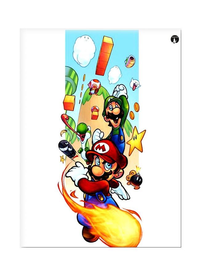 BP Mario Printed Metallic Plate Blue/Green/Red 20x15cm