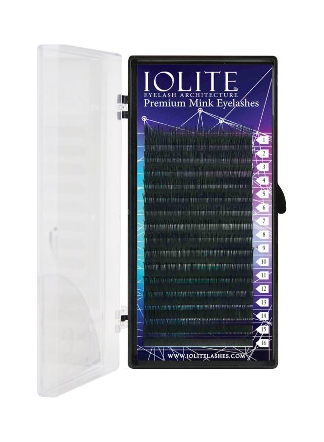IOLITE Pair Of 8 D Curl Premium Mink Eyelashes Black