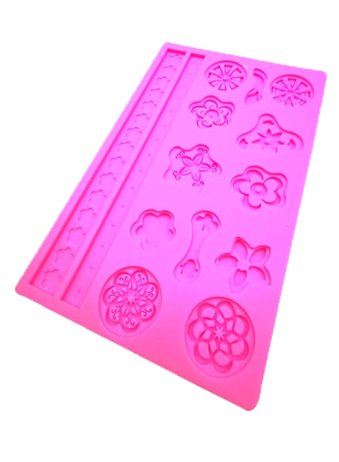 Fondant Cake Decorating Mould Pink 20 x 12cm - Image 3