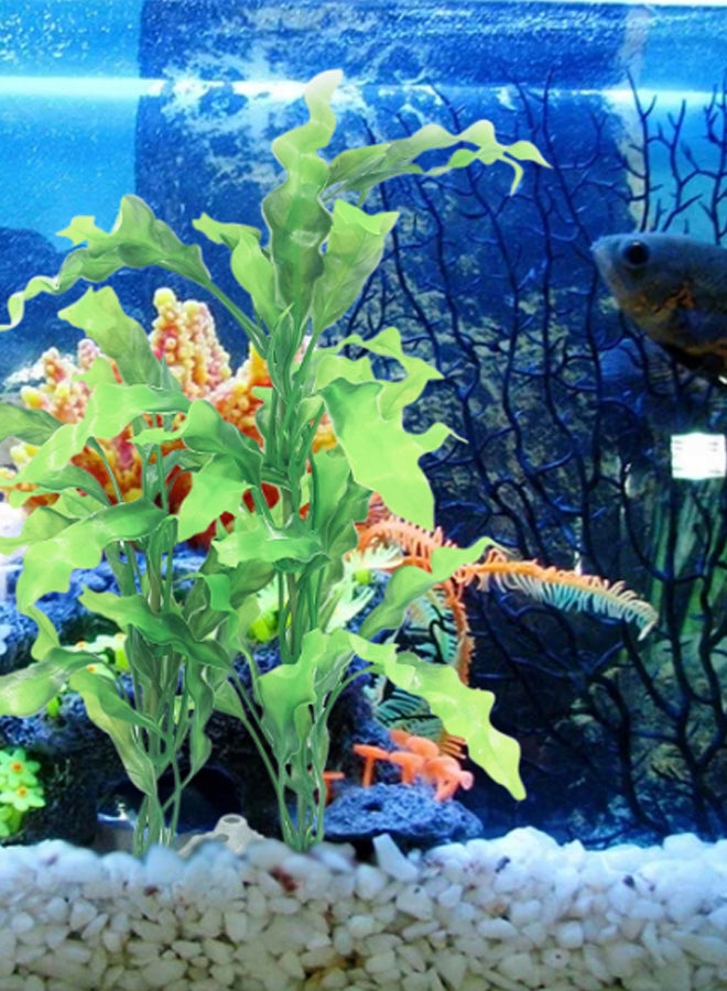 Generic Aquarium Artificial Plant Green/Black 13 x 2.20cm  - Image 2