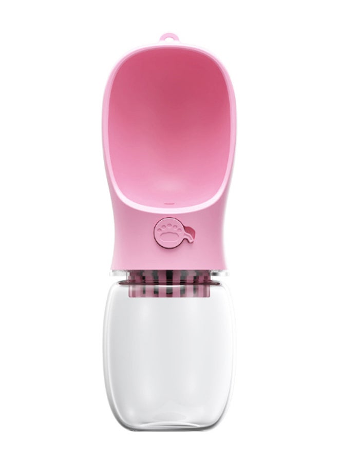 Portable Water Bottle Pink/White 23 x 9cm