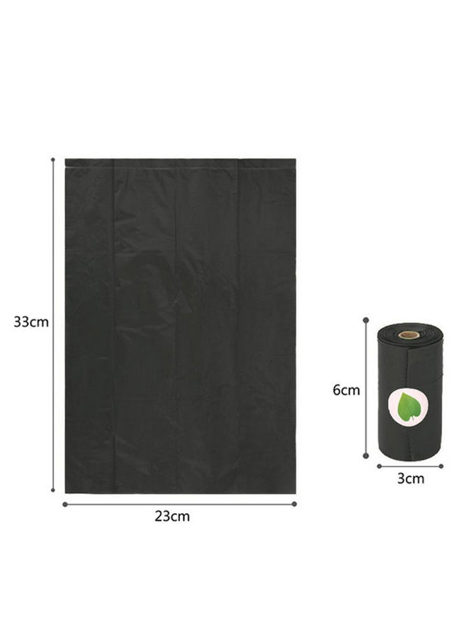 Generic 20-Piece Leak-Proof Degradable Pet Waste Bag Set Black 17.20 x 6.20cm - Image 2