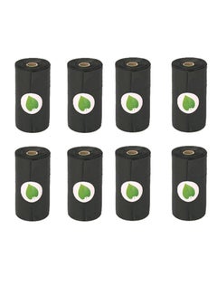 8-Piece Leak-Proof Degradable Pet Waste Bag Set Black 12.60 x 6.80cm - v1595868426/N39489159A_1