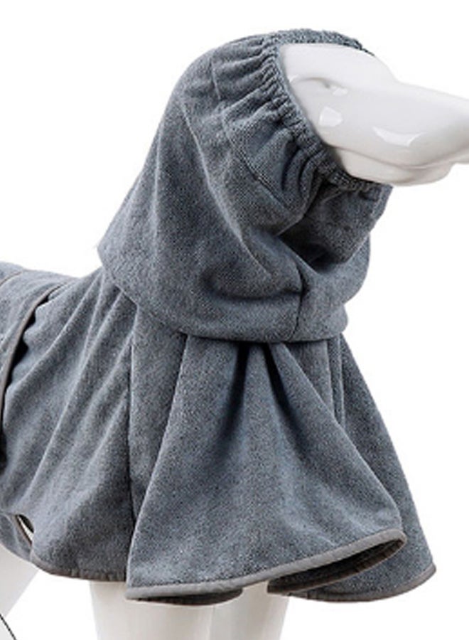 Bath Drying Towel With Hood Belt Grey 28 x 5cm - Image 2