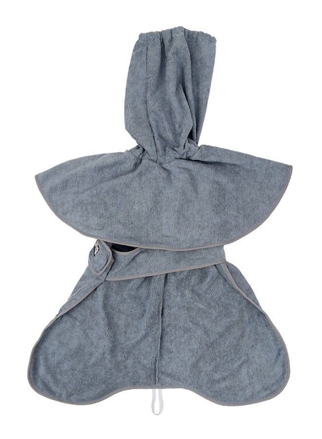 Bath Drying Towel With Hood Belt Grey 24 x 3.5cm - Image 2