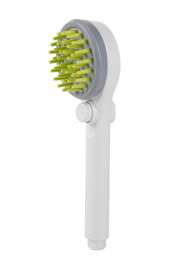 Combing Shower Sprayer Brush White/Grey/Green 24.80 x 5.50cm - Image 1