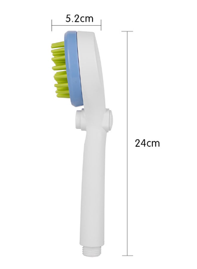 Combing Shower Sprayer Brush White/Grey/Green 24.80 x 5.50cm - Image 2