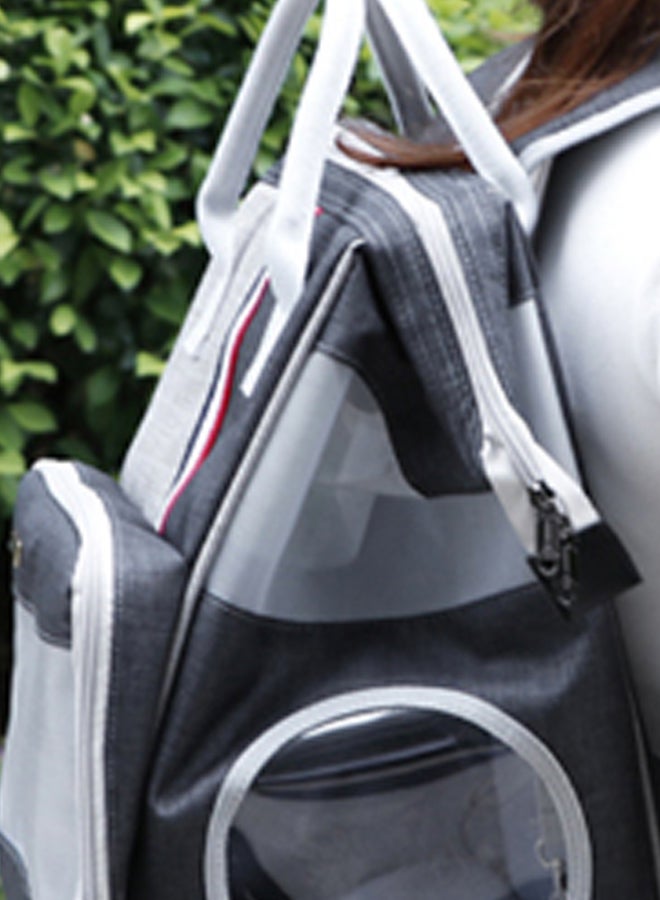 Generic Pet Carrier Travel Backpack Grey 41 x 8cm  - Image 2