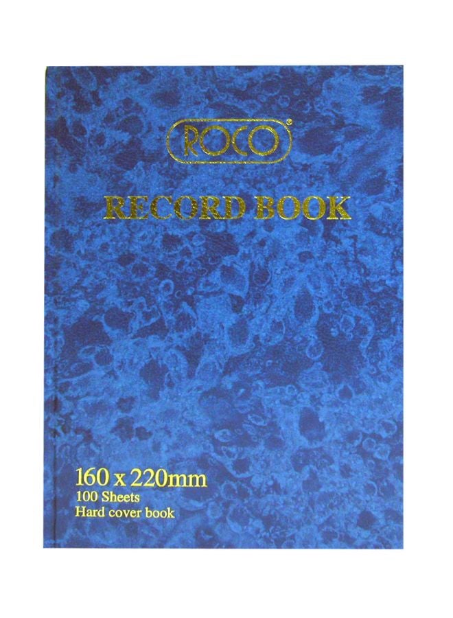 ROCO 100-Page Record Book Blue/Gold