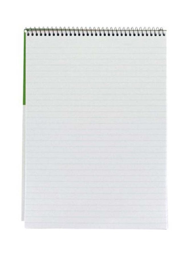 روكو دفتر ملاحظات بطرف حلزوني مقاس A4 من 70 ورقة أخضر/أبيض - Image 2