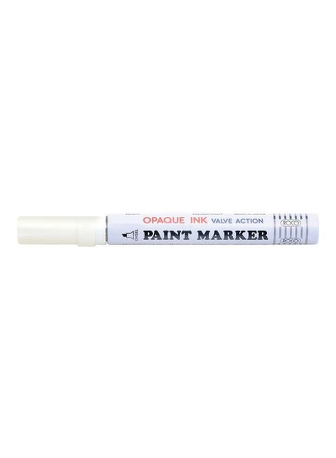 ROCO Graphic Paint Marker With Chisel Tip White 