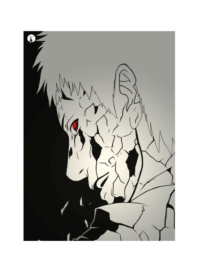 BP Cartoon Themed Metallic Plate Grey/Black/Red 20x15cm