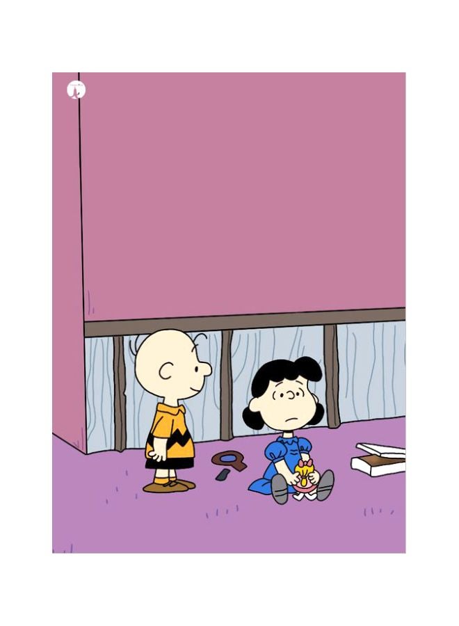 BP Cartoon Themed Metallic Plate Purple/Blue/Beige 20x15cm