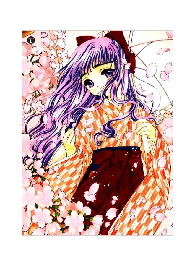 BP Anime Girl Themed Metallic Plate Red/Pink/Purple 20x15cm
