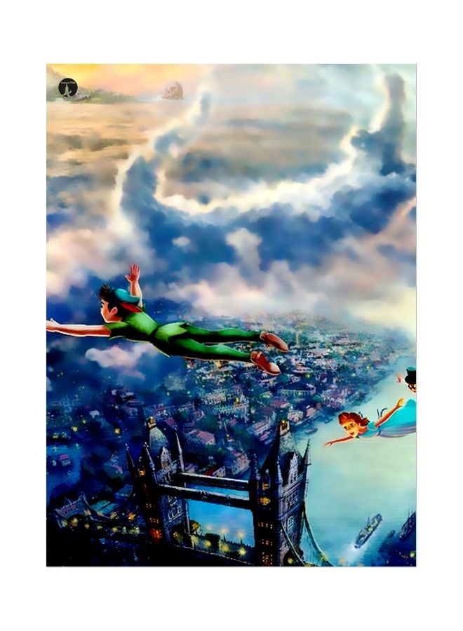 BP Cartoon Themed Metallic Plate Green/Blue/Black 20x15cm