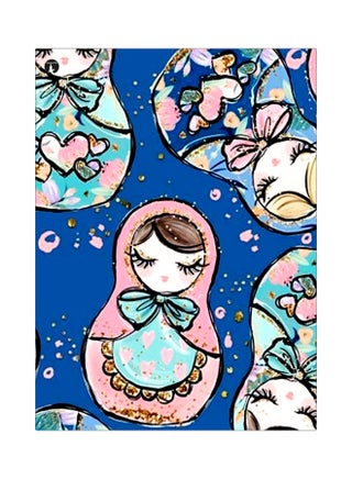 Cartoon Themed Metallic Plate Pink/Blue/Brown 20x15cm - v1595869250/N39507027A_1