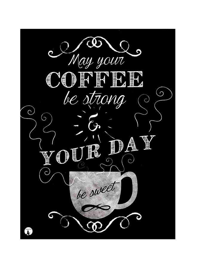 BP Quote Themed Metallic Plate Black/White 20x15cm