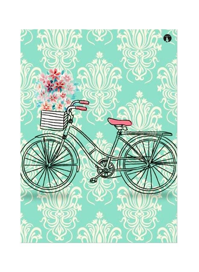 BP Cycle Themed Metallic Plate Blue/White/Black 20x15cm 