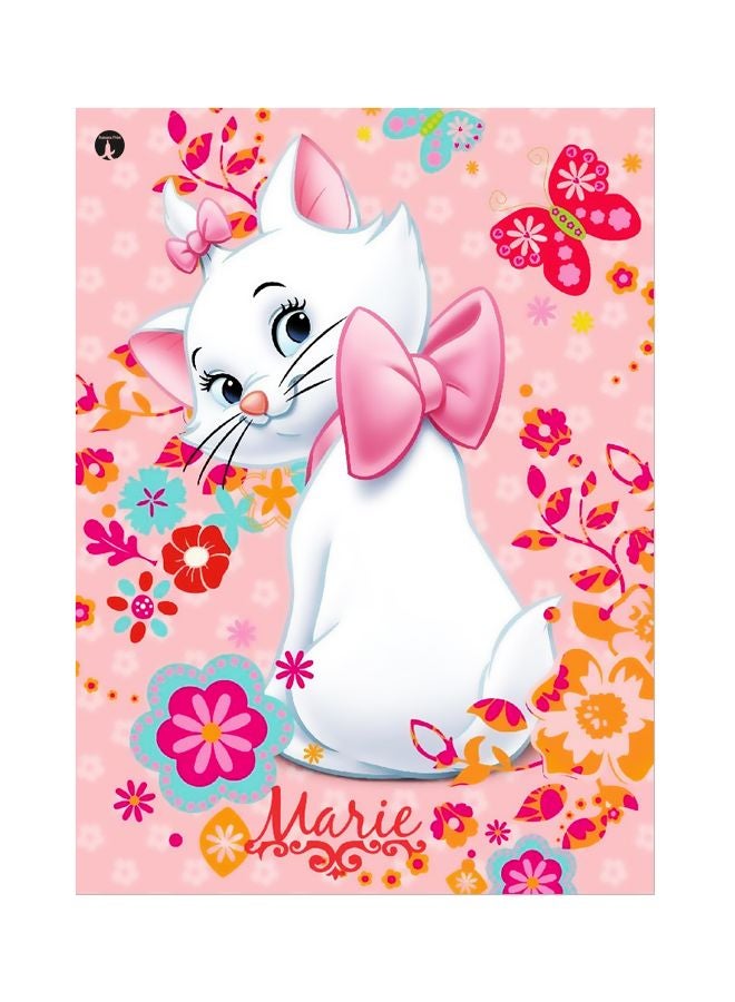 Marrie Theme Printed Plate Pink/White/Red 20x15cm