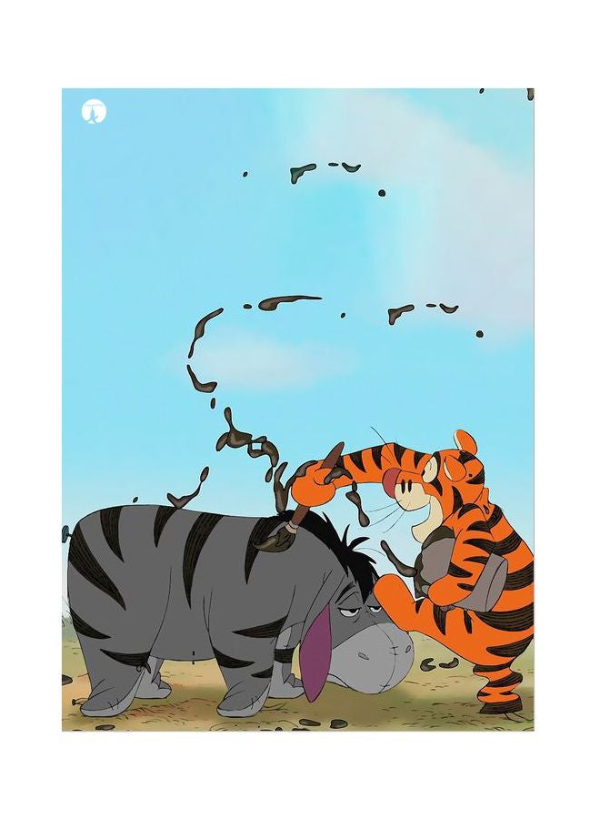 Tiger Theme Printed Plate Orange/Black/Grey 20x15cm