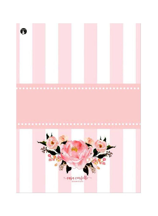 BP Flowers Theme Printed Plate Pink/White 20x15cm
