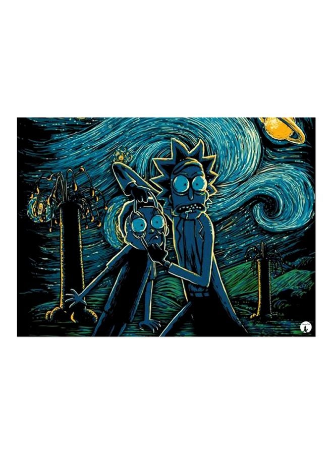 BP Animated Themed Metallic Plate Blue/Black 20x15cm