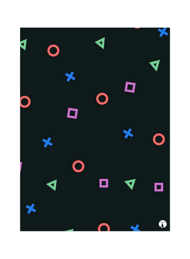 BP Themed Metallic Plate Black/Green/Red 20x15cm