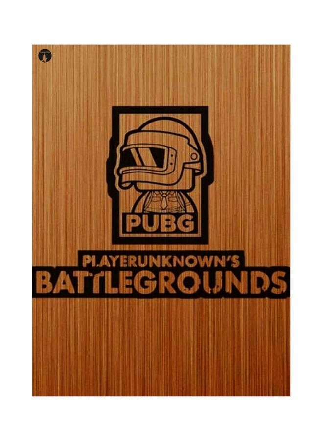 BP Pubg Themed Decorative Metallic Plate Brown/Black 20x15cm
