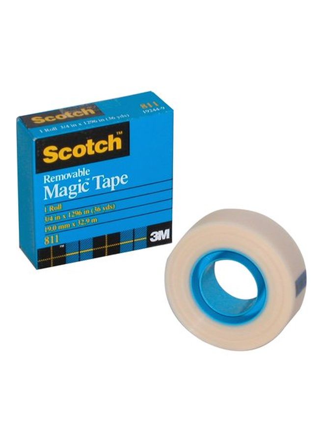 ثري ام شريط لاصق قابل للإزالة من ماجيك أبيض/أزرق - Image 2