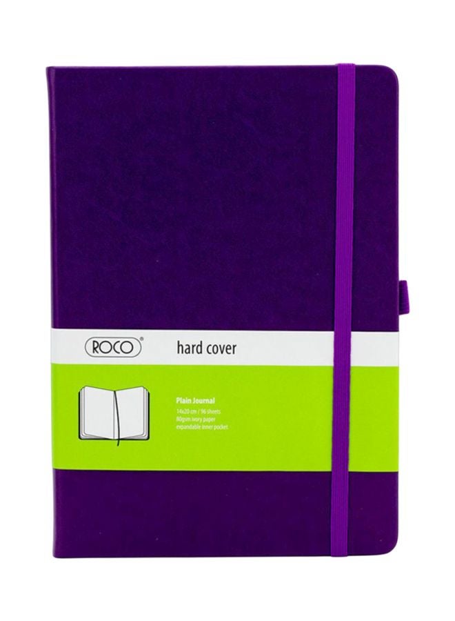 A5 Hard Cover Journal Purple/Green/White