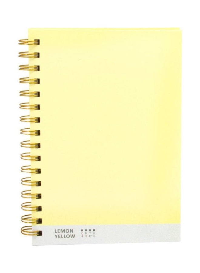 روكو دفتر ملاحظات مسطّر بموصل حلزوني مقاس A5 ليمون أصفر