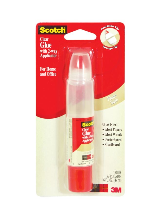 Scotch Glue With 2-Way Applicator Clear