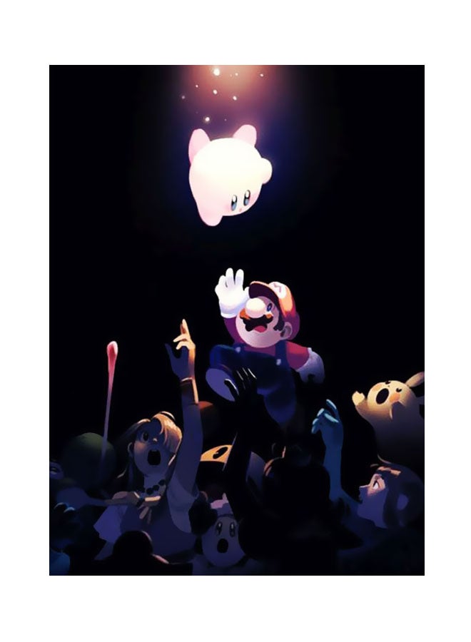 BP Cartoon Themed Metallic Plate Black/White/Beige 20x15cm