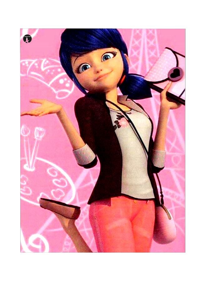 BP Themed Metallic Plate Pink/Beige/Black 20x15cm