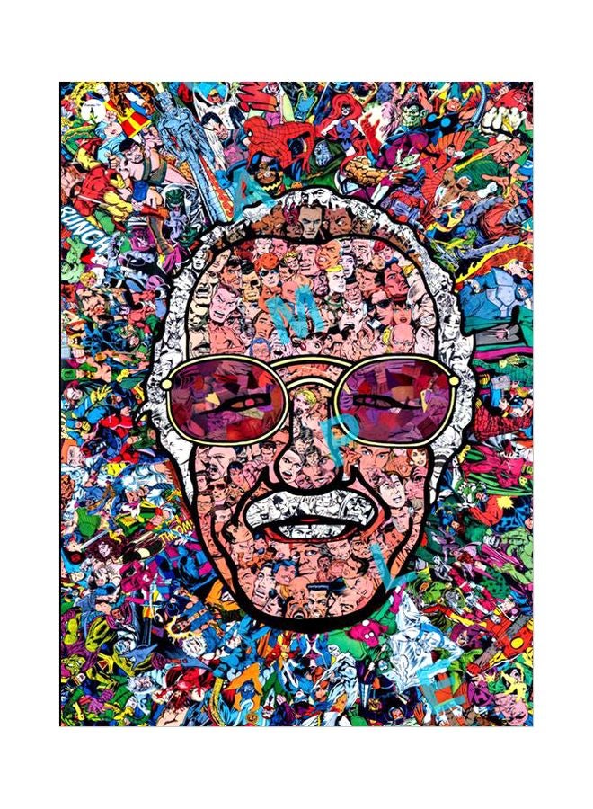 بي بي لوحة بنمط معدني وتصميم أفلام متعدد الألوان 20x15سم