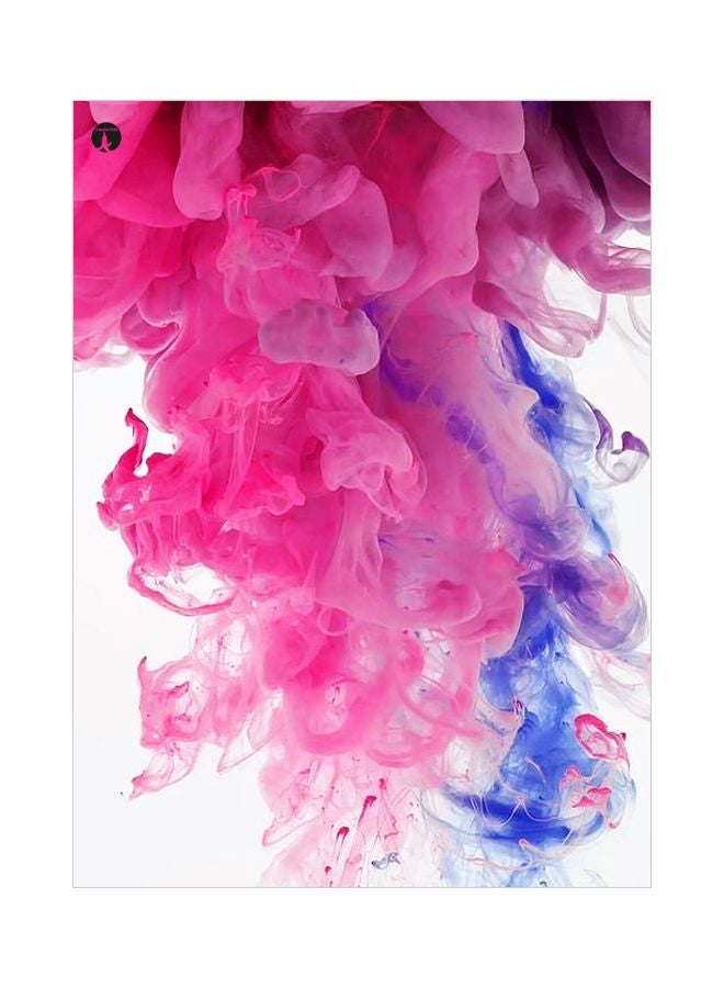 BP Themed Metallic Plate Pink/Blue/White 20x15cm