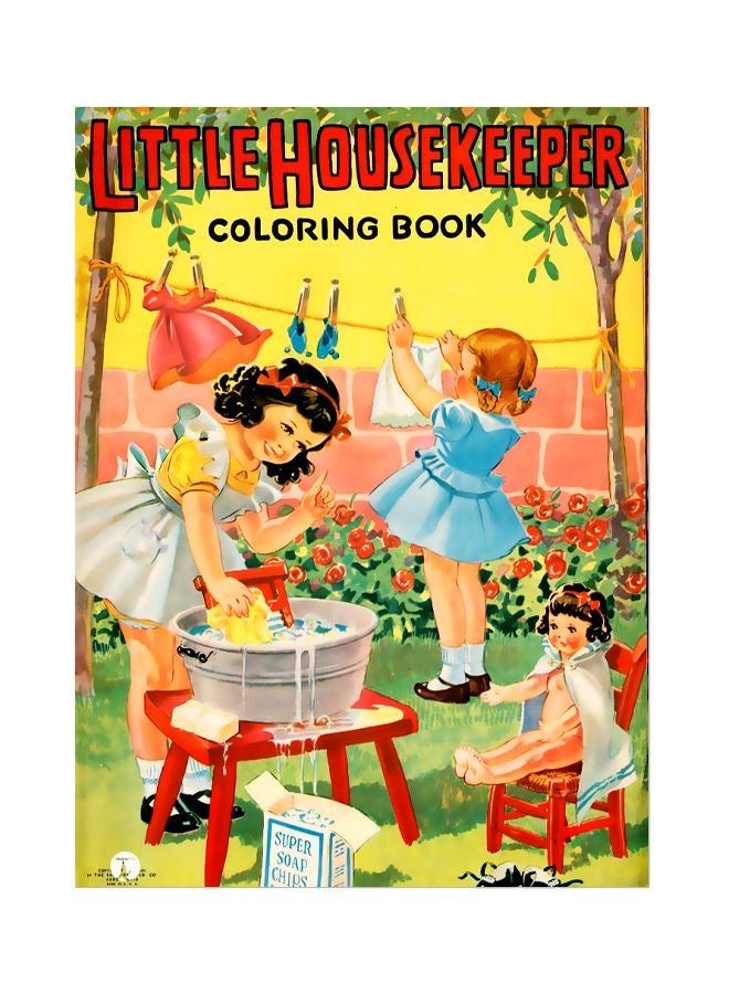 بي بي لوحة معدنية تحمل عبارة "Little Housekeeper" أصفر/وردي/أزرق 20x15سم