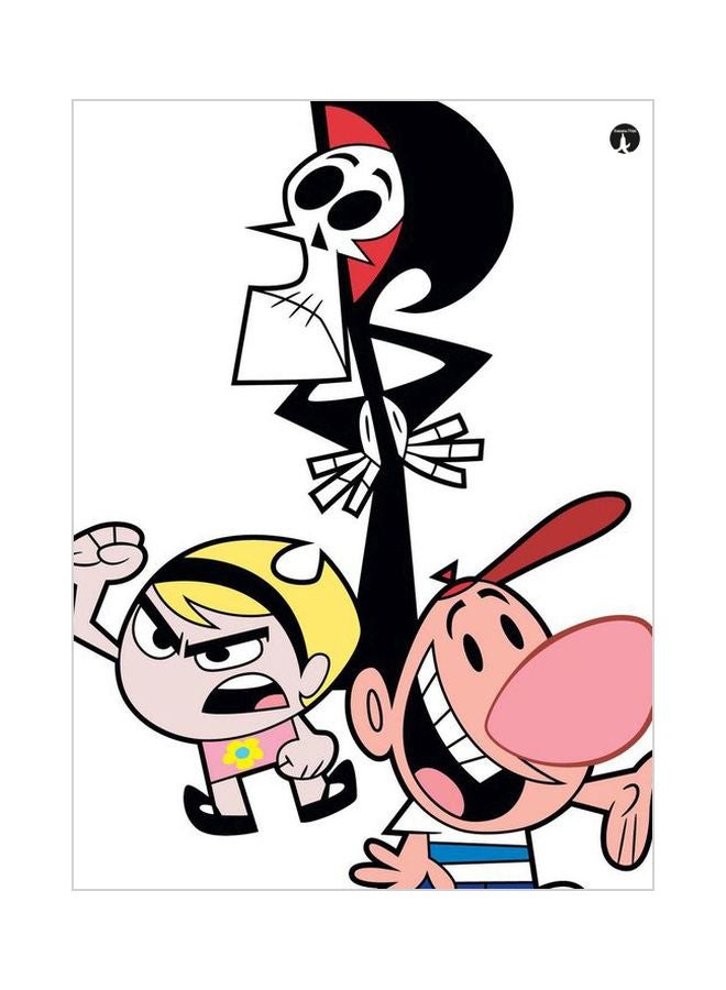 BP Cartoon Themed Metallic Plate White/Yellow/Pink 20x15cm