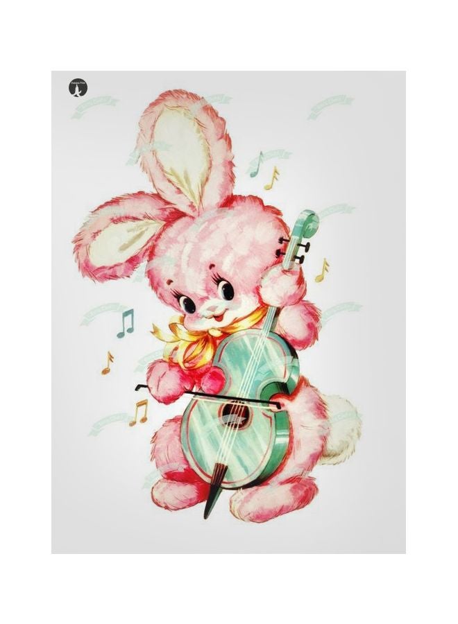 BP Cartoon Themed Metallic Plate White/Pink/Green