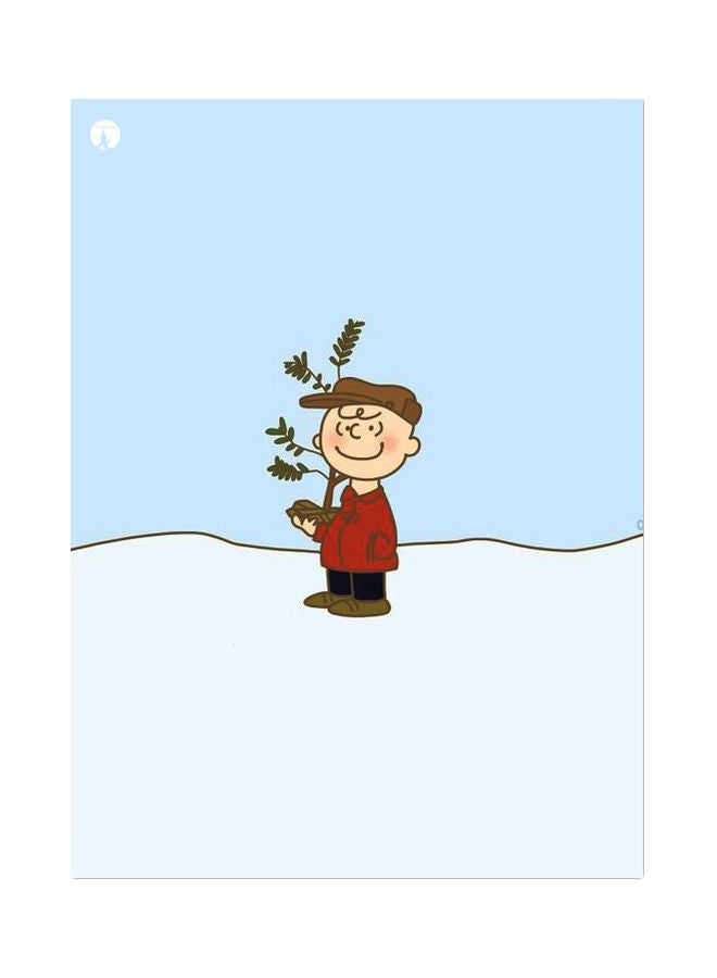 بي بي لوح من المعدن بتصميم رسومات كرتونية أزرق/أبيض/أحمر 20x15سم