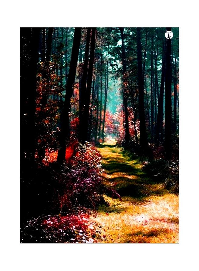 BP Jungle Themed Decorative Metallic Plate Pink/Green/Blue 20x15cm