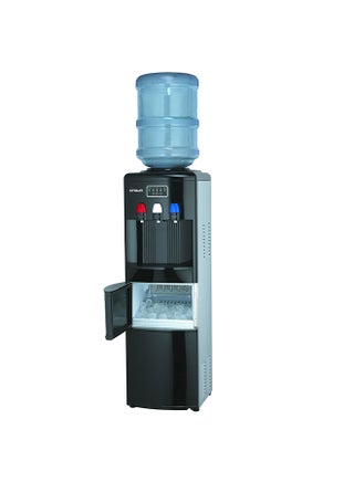 Top Loading Water Dispenser, Built-in Ice Maker, Hot, Cold & Normal Water Modes, 12kg/24hrs Ice Capacity, Soft-Touch Control Panel, Child Safety Lock, Energy Efficient Design WD-232 Black - v1595911442/N39498395A_1